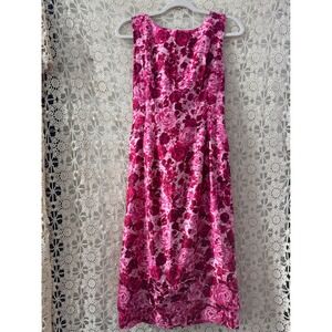 Vintage‎ 1950's Floral Print Dress Sz S